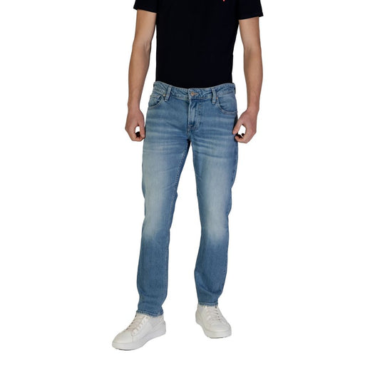 Blue Cotton Skinny Jeans