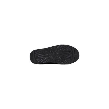 Black Suede Leather Clogs