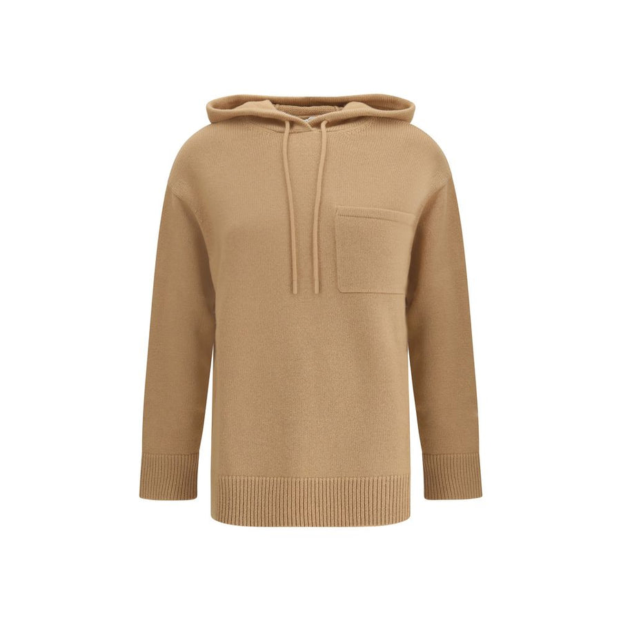 Beige Wool Hoodie