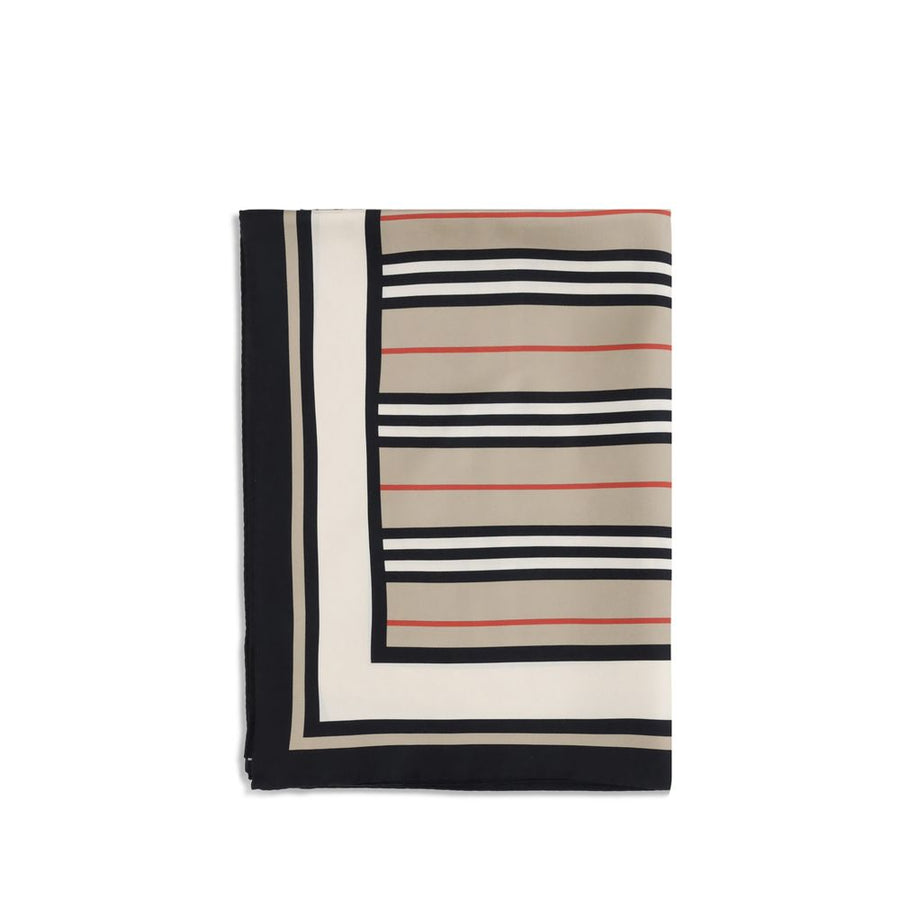 Beige Silk Scarf