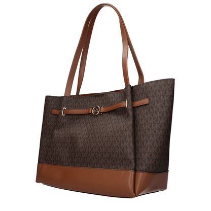 Brown Fabric Shoulder Bag