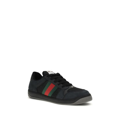 Black Calf Leather Bos Taurus Sneakers