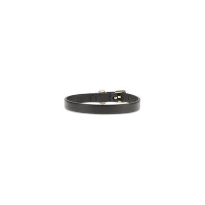 Black Calf Leather Bos Taurus Bracelet