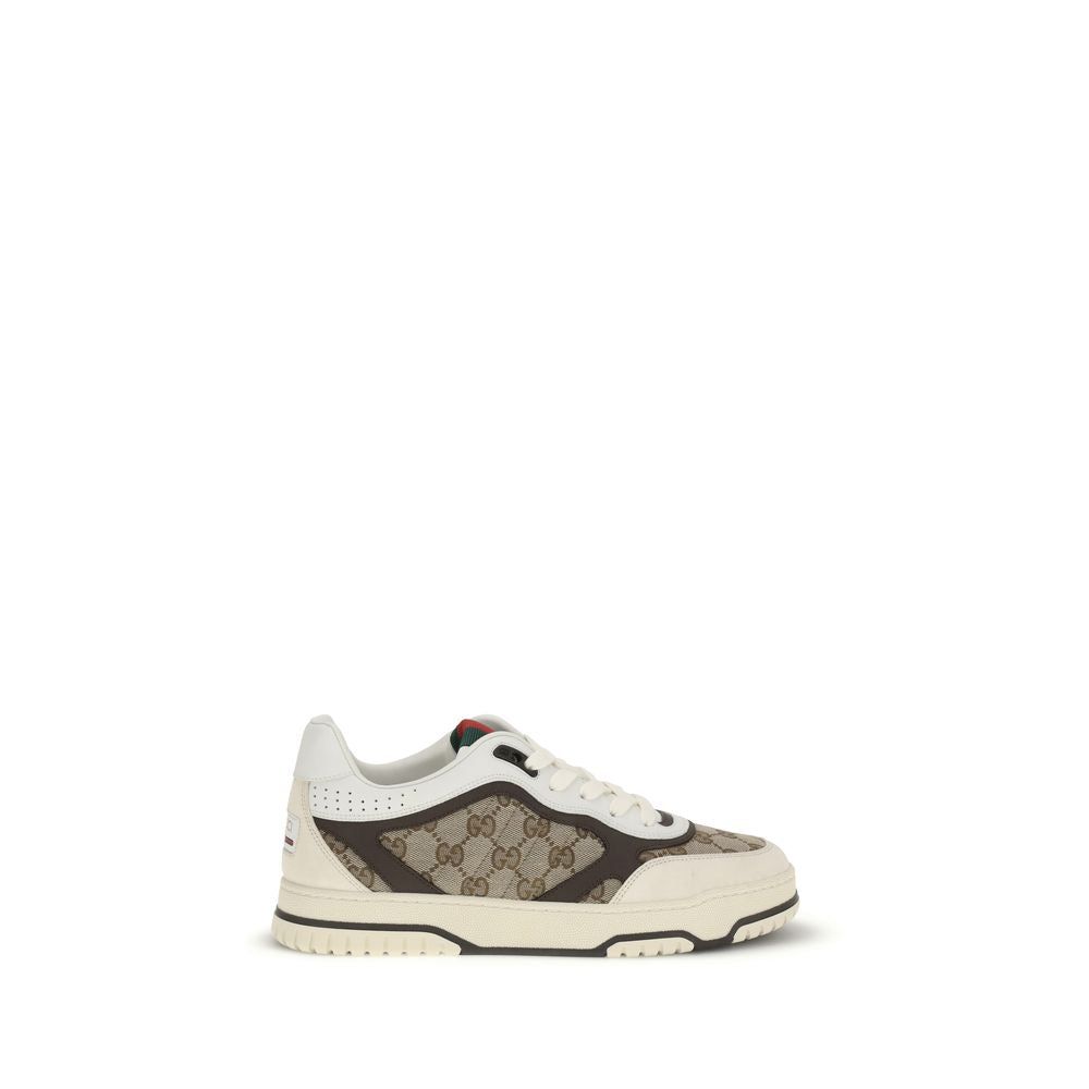Beige Fabric Low Top Sneakers