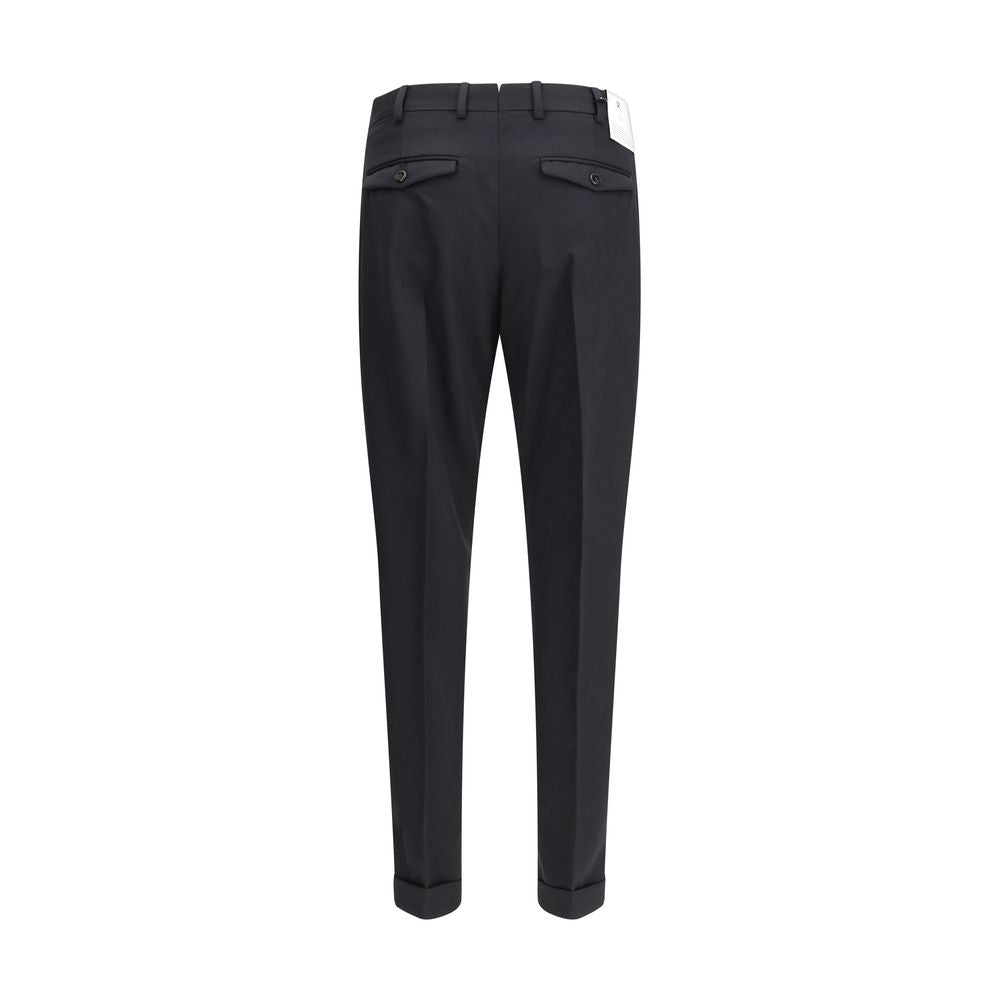 Black Fleece Wool Casual Pants
