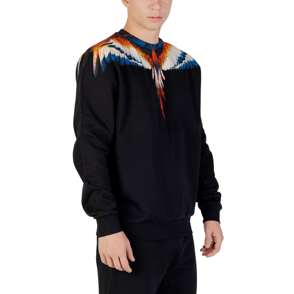 Black Cotton Sweatshirt