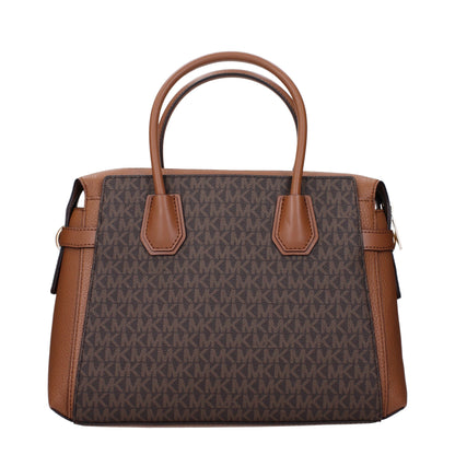 Brown Fabric Handbags