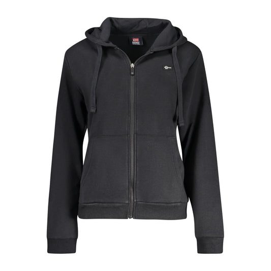 Black Cotton Women's Hoodie