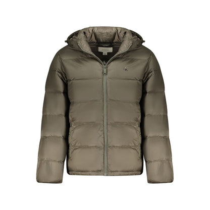 Brown Polyamide Jackets & Coat