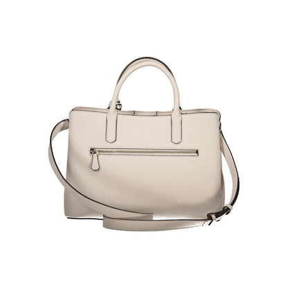 Beige Polyethylene Handbag