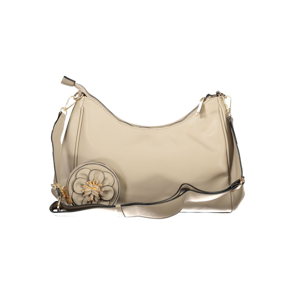 Beige PVC Women Handbag