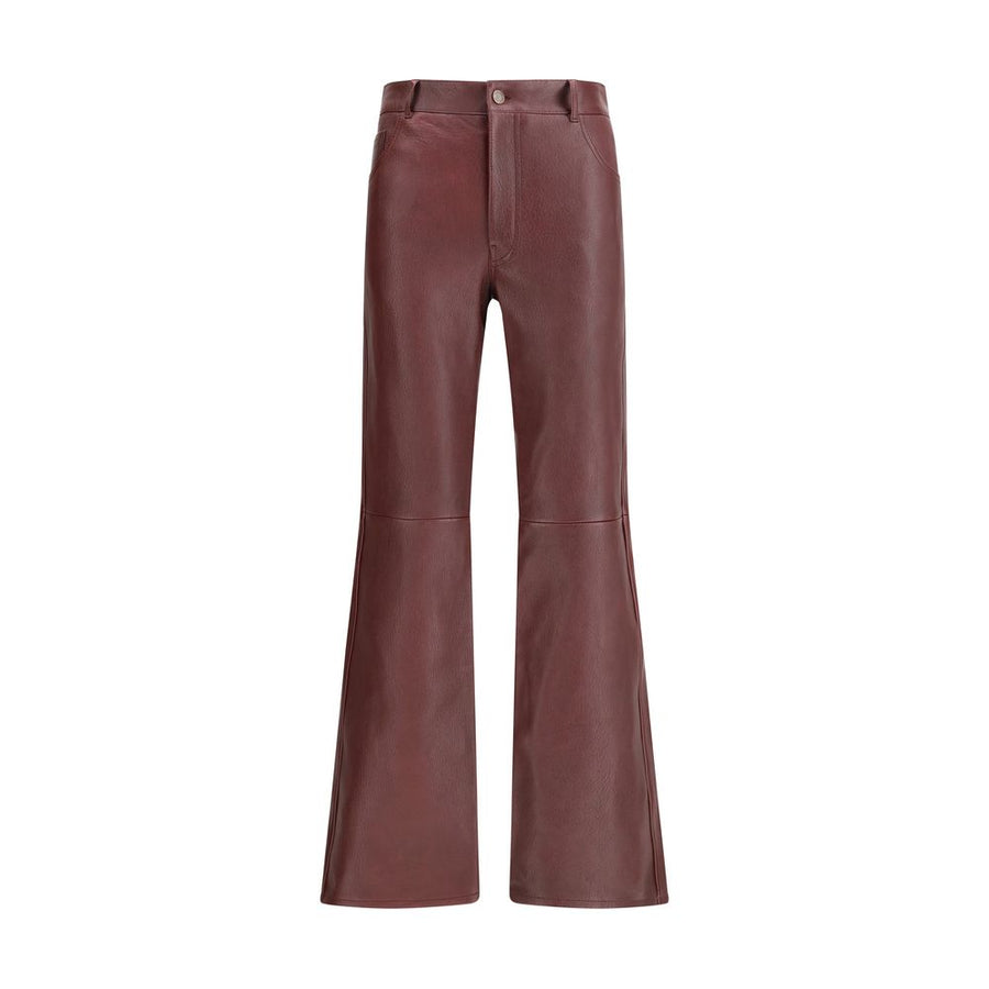 Bordeaux Leather Pants