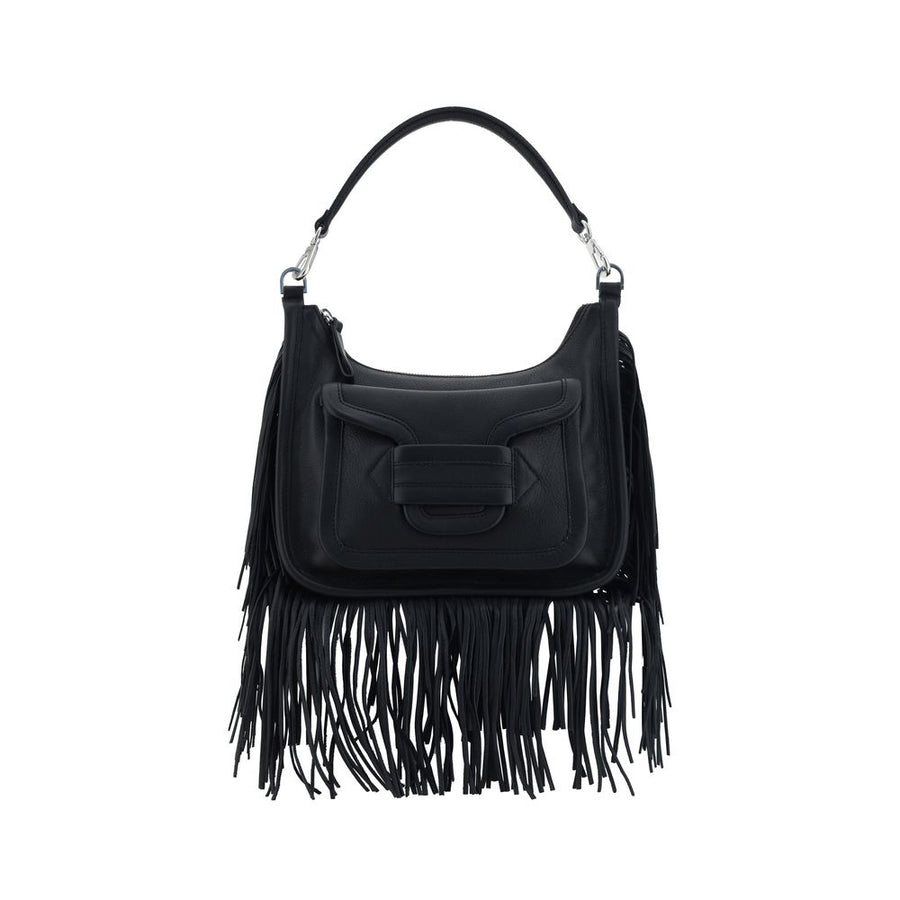 Black Calf Leather Bos Taurus Shoulder Bag