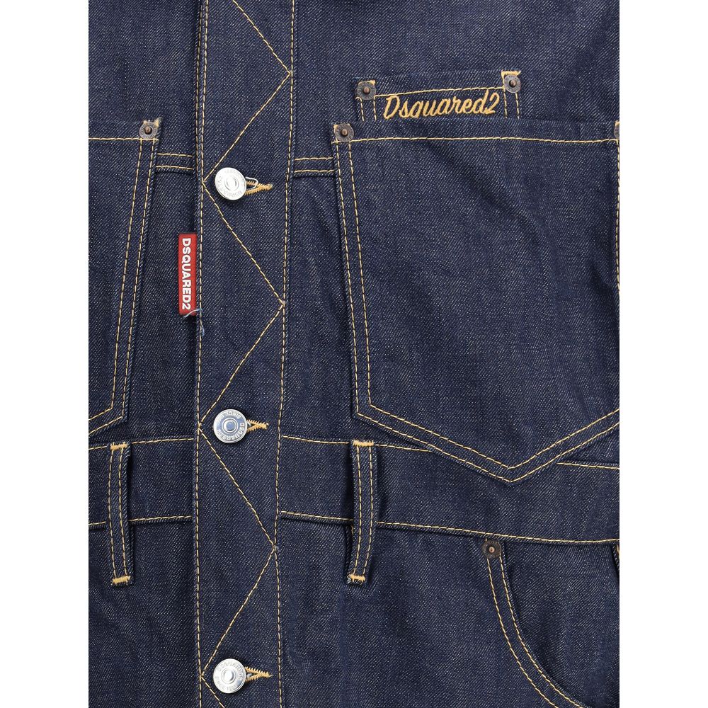 Blue Cotton Denim Jacket