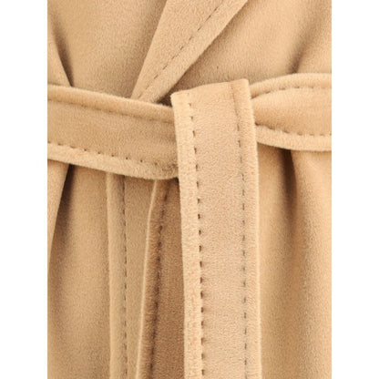 Beige Fleece Wool Coat