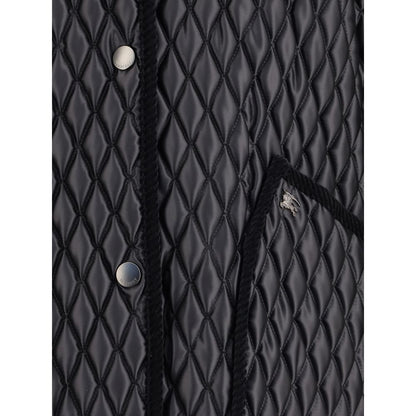 Black Polyamide Full-Length Jacket
