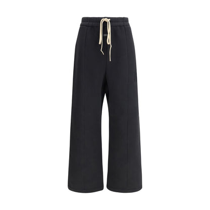 Black Cotton Casual Pants