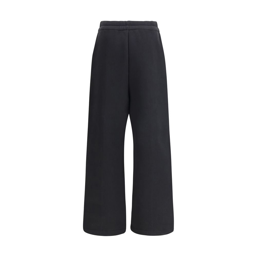 Black Cotton Casual Pants