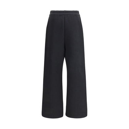 Black Cotton Casual Pants