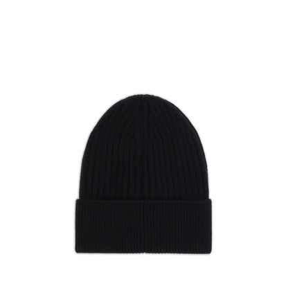Black Fleece Wool Beanie