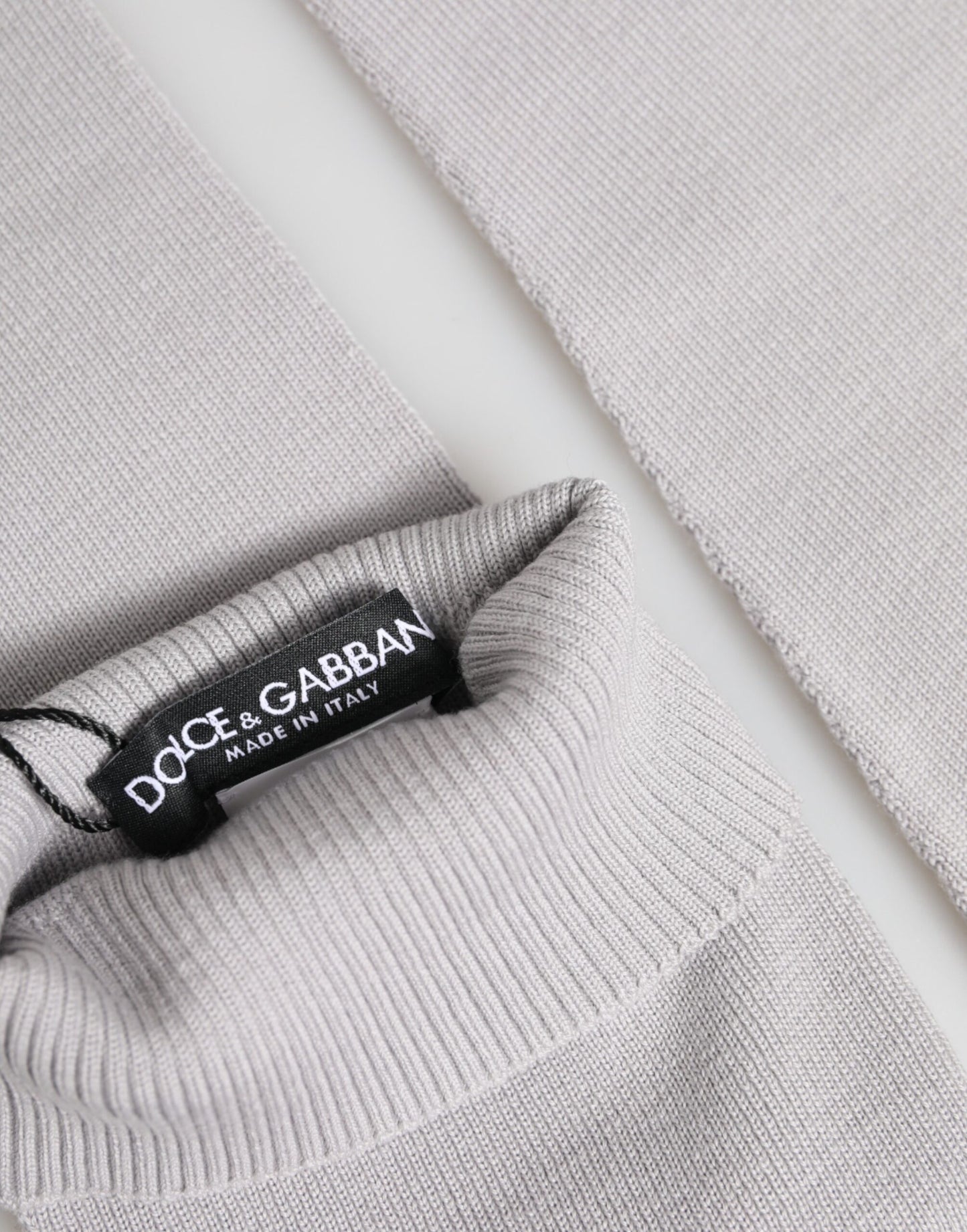 Gray Virgin Wool Knitted Fingerless Men Gloves