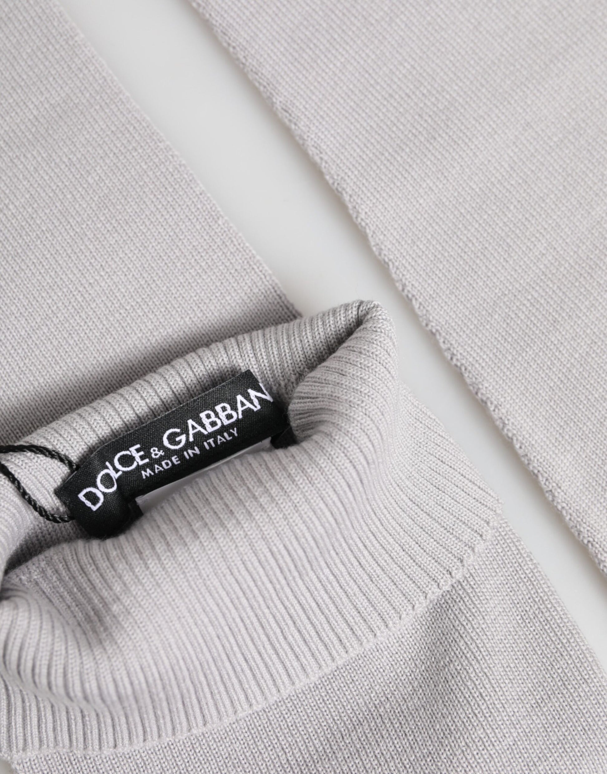 Gray Virgin Wool Knitted Fingerless Men Gloves