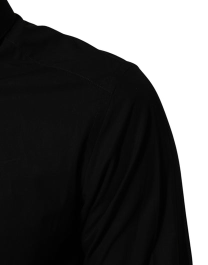 Black DG Cotton Collared MARTINI Dress Shirt