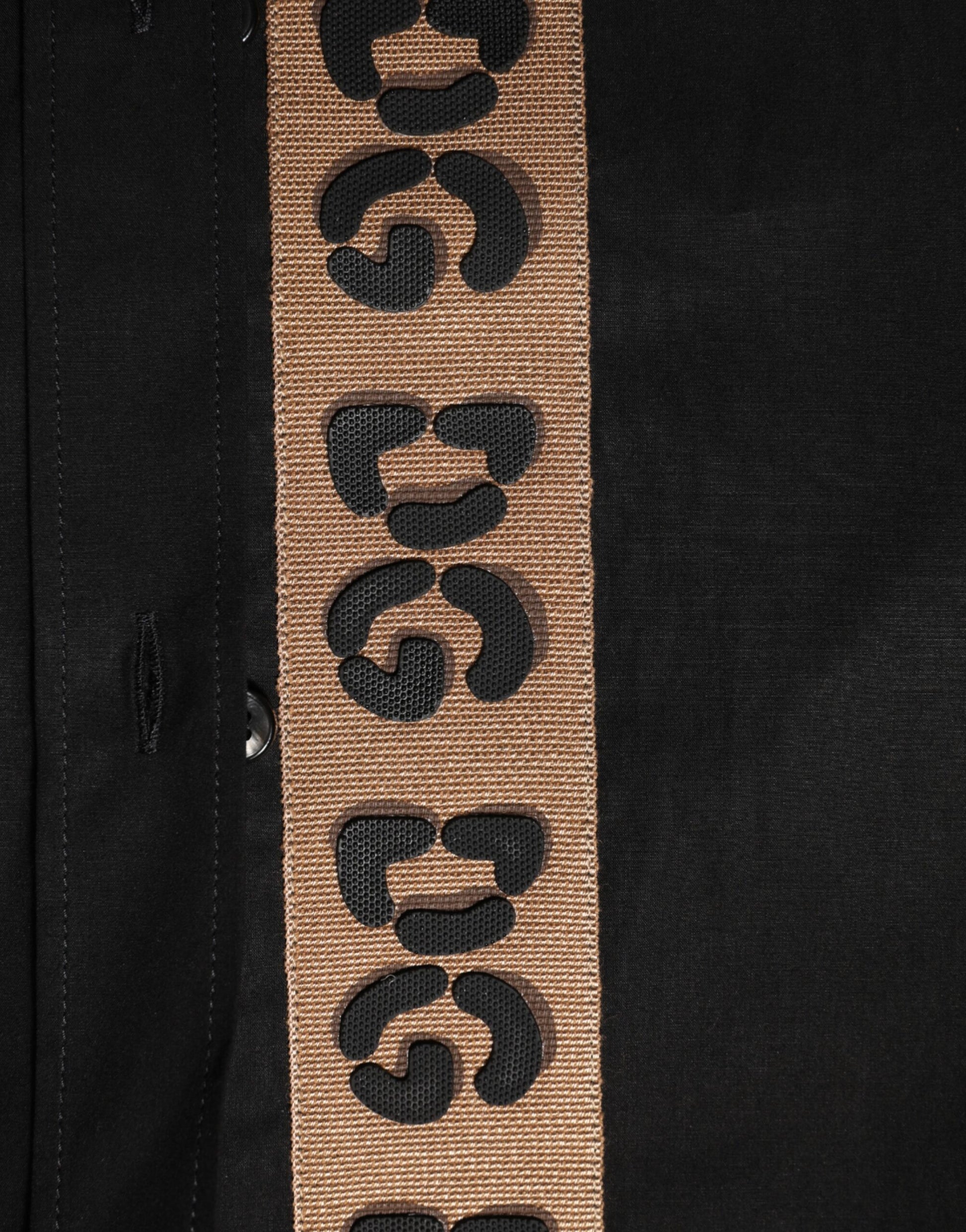 Black DG Cotton Collared MARTINI Dress Shirt