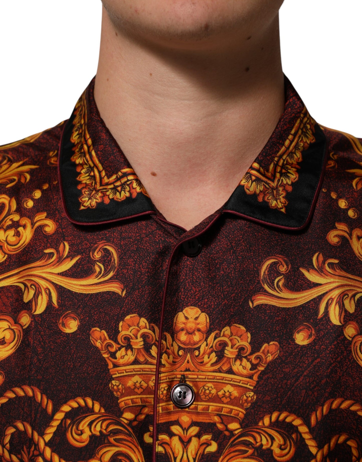 Floral Printed Baroque Button Down Shirt