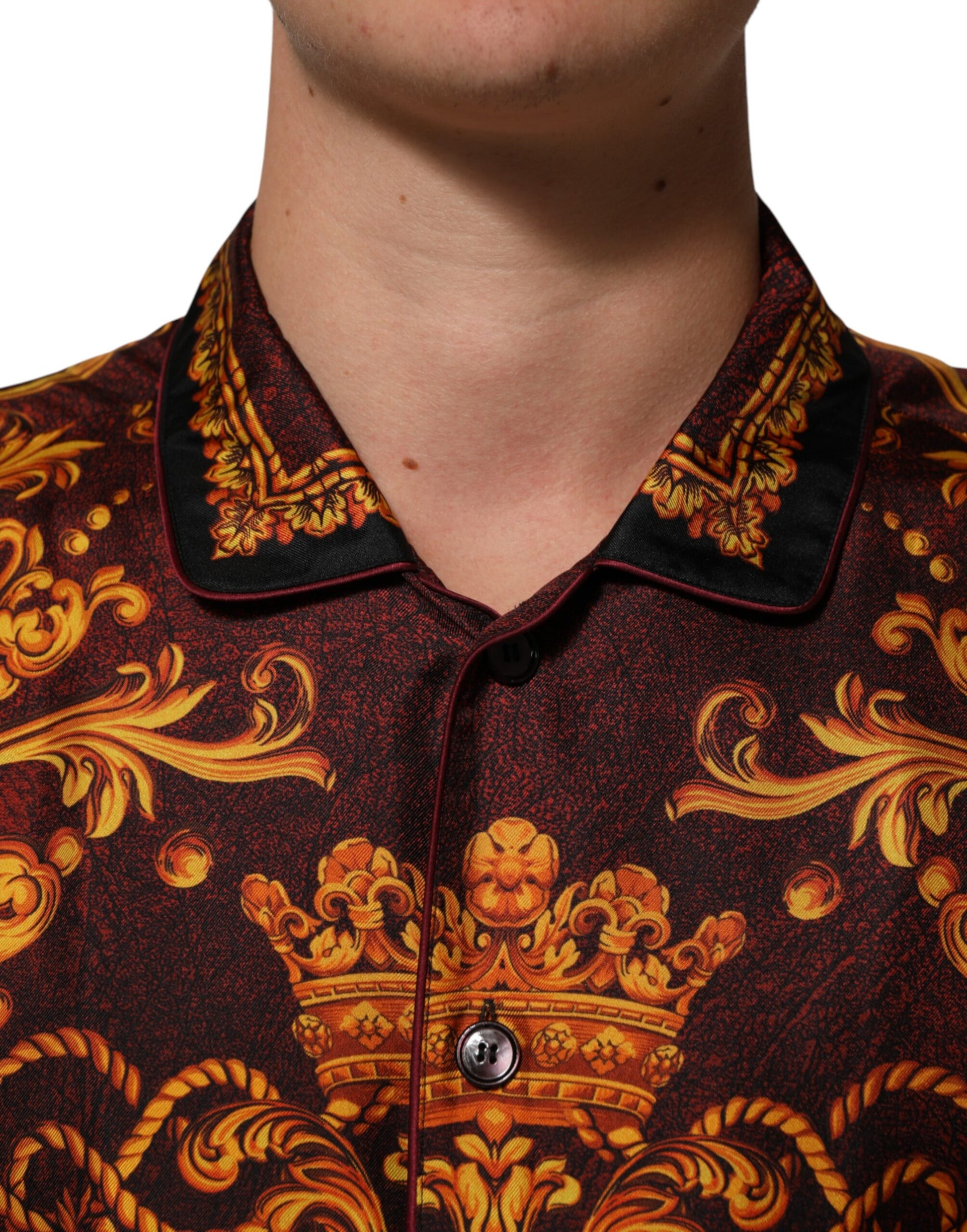 Floral Printed Baroque Button Down Shirt