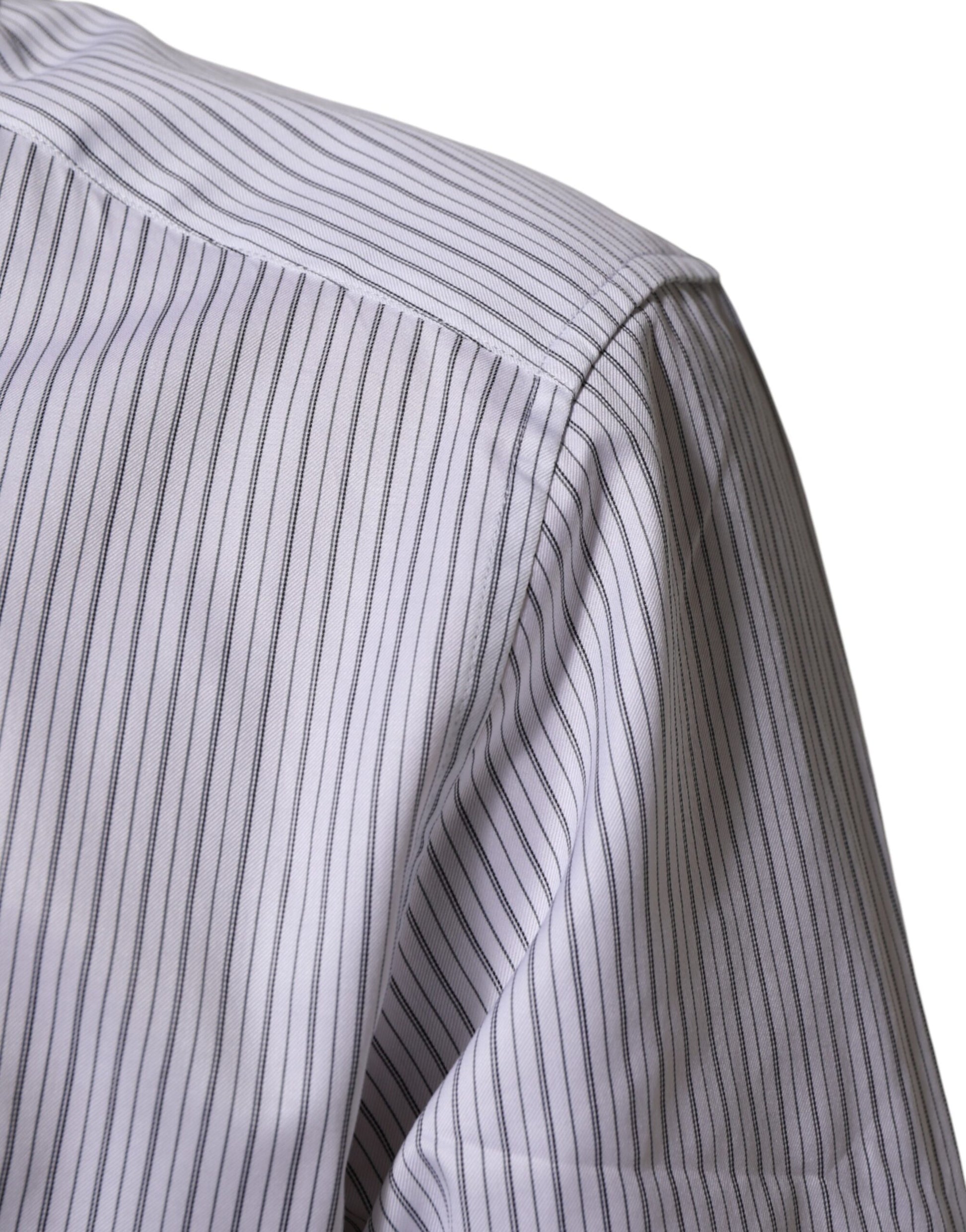 White Stripes Cotton Men GOLD Dress Shirt