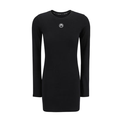 Black Cotton Casual Dress