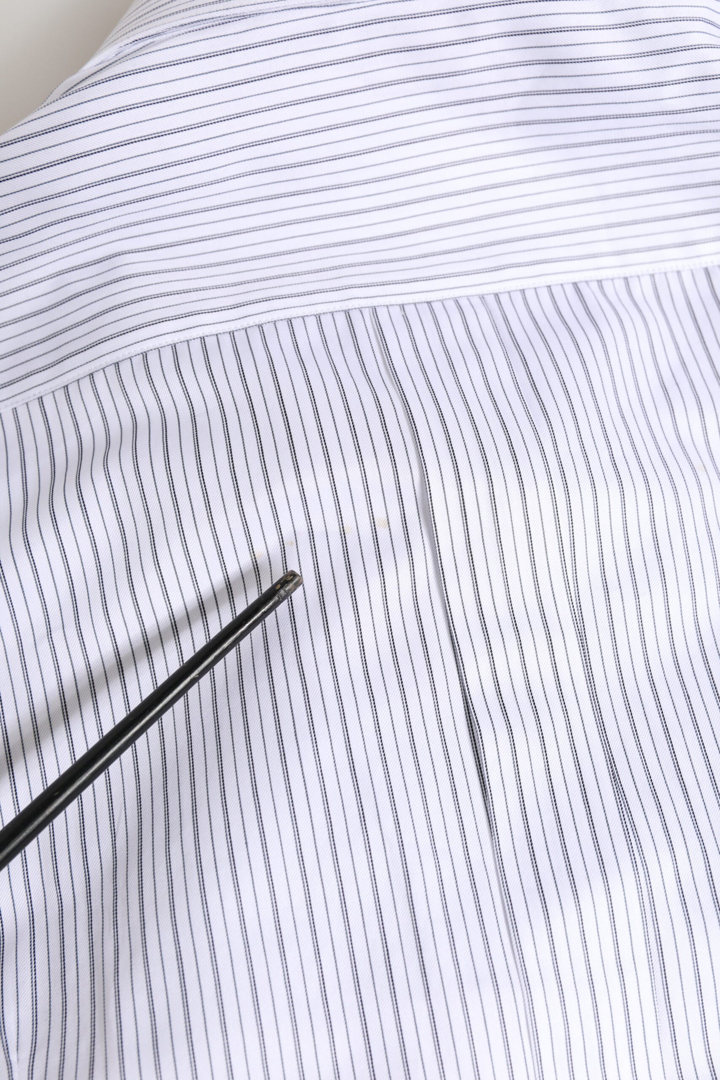 White Stripes Long Sleeves GOLD Dress Shirt