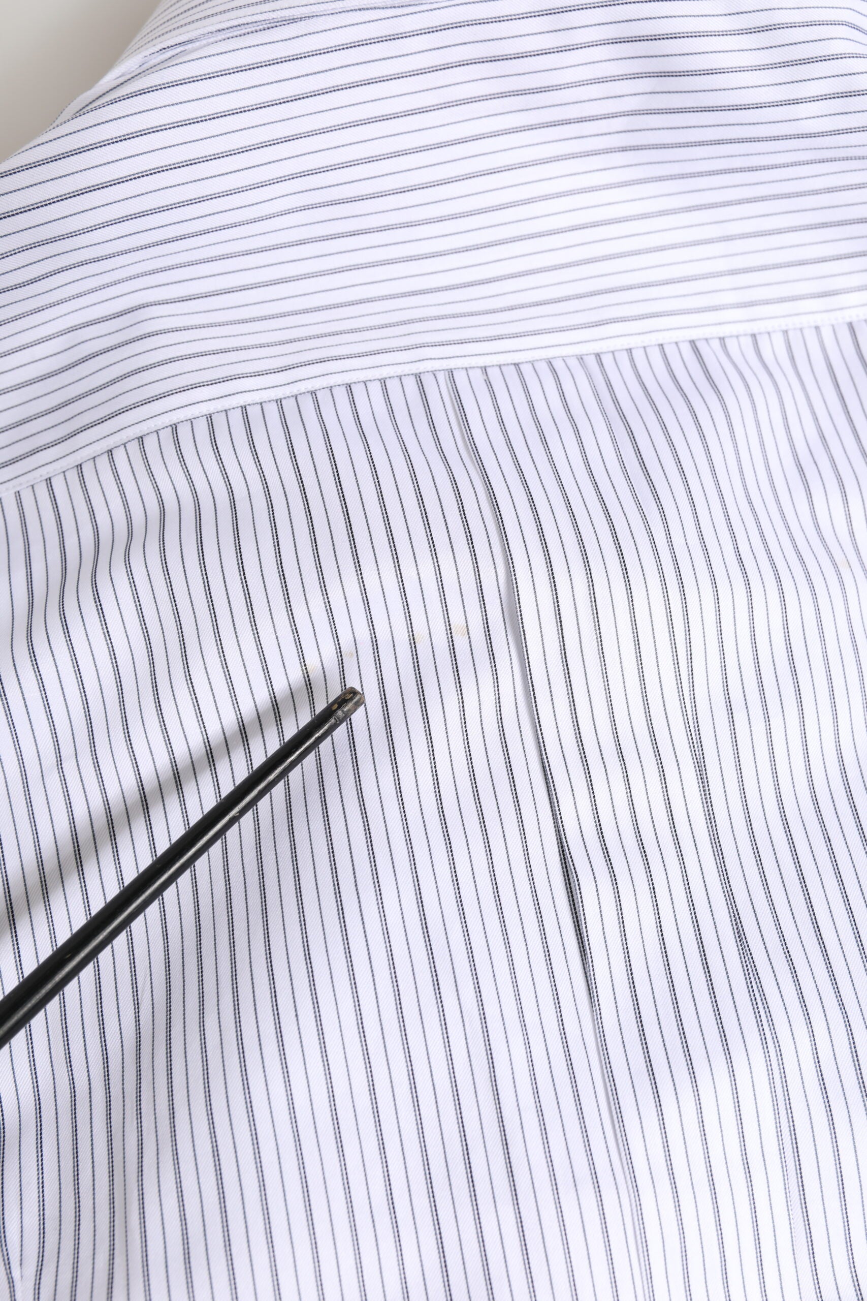 White Stripes Long Sleeves GOLD Dress Shirt