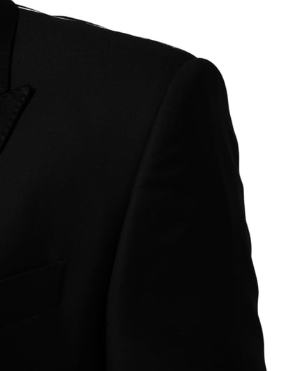 Black 2 Buttons Jacket Formal 2 Piece Suit