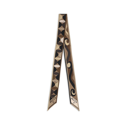 Brown Silk Scarf