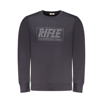 Blue Cotton Men Sweater