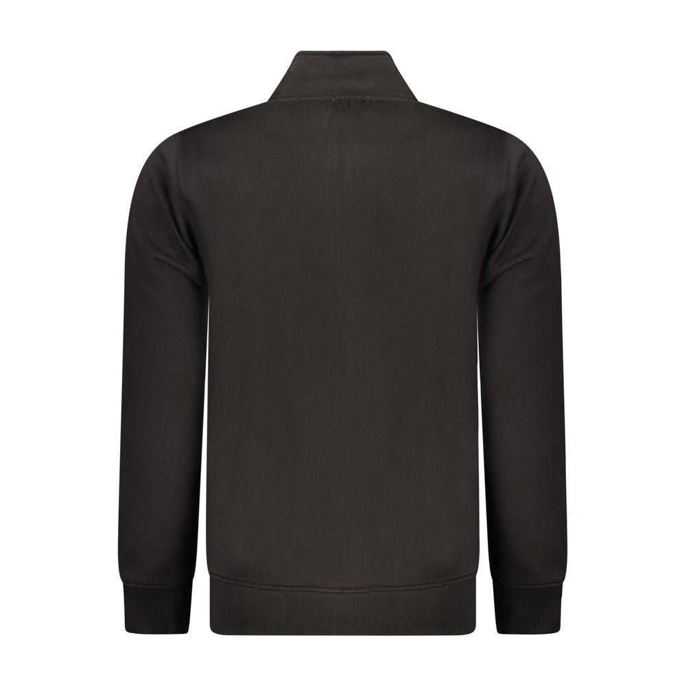 Black Cotton Men's Sweatshirt