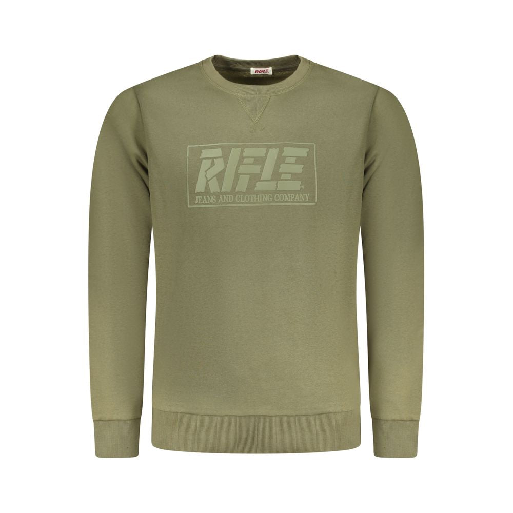 Green Cotton Men Sweater