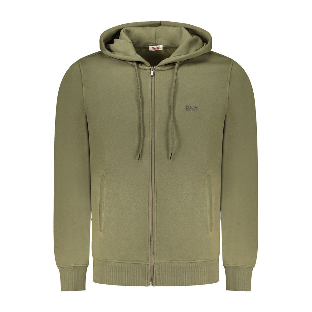 Green Cotton Men Sweater