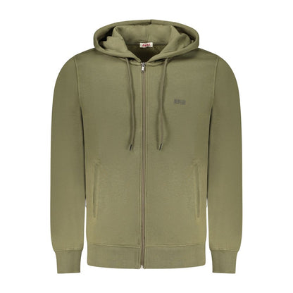 Green Cotton Men Sweater