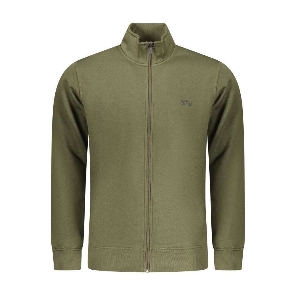 Green Cotton Men Sweater