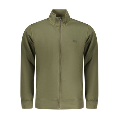 Green Cotton Men Sweater