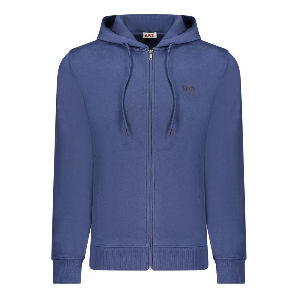 Blue Cotton Men Sweater