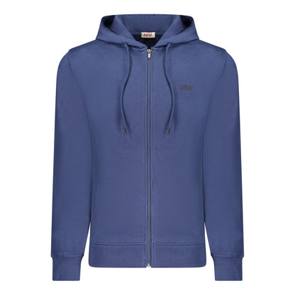 Blue Cotton Men Sweater