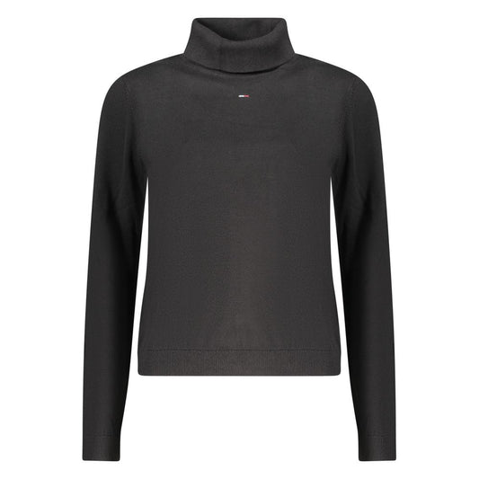 Black Cotton Women Sweater
