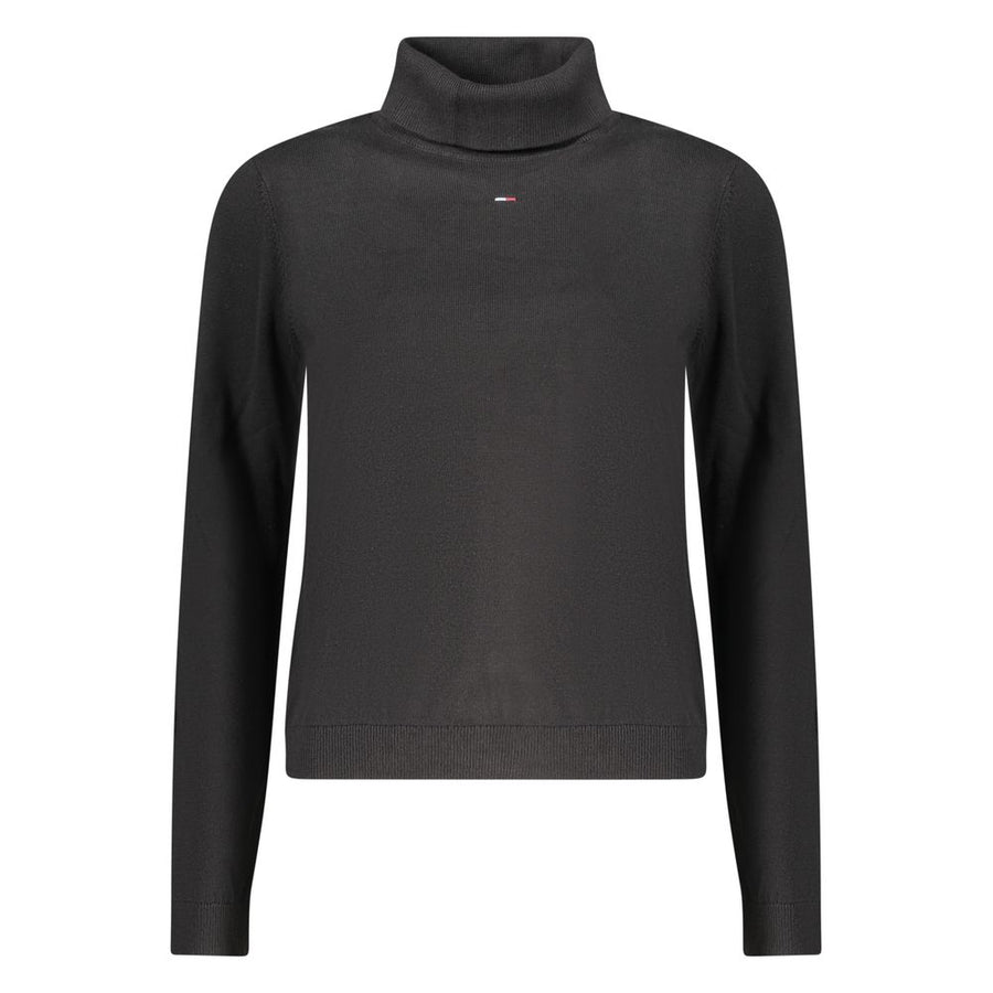 Black Cotton Women Sweater