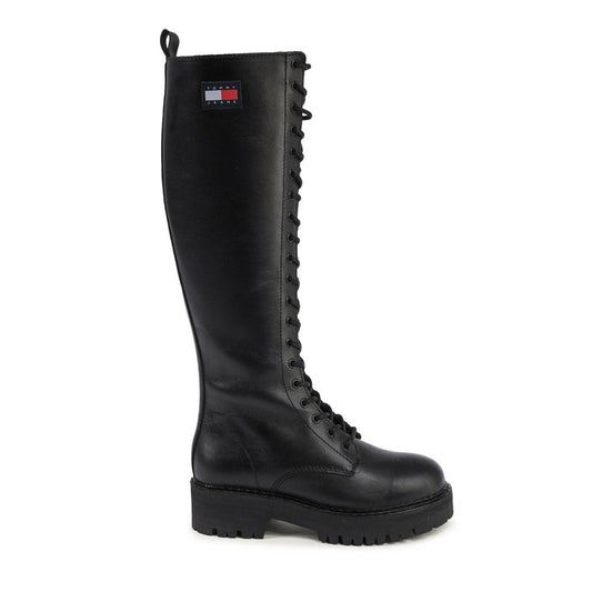 Black Leather Boot
