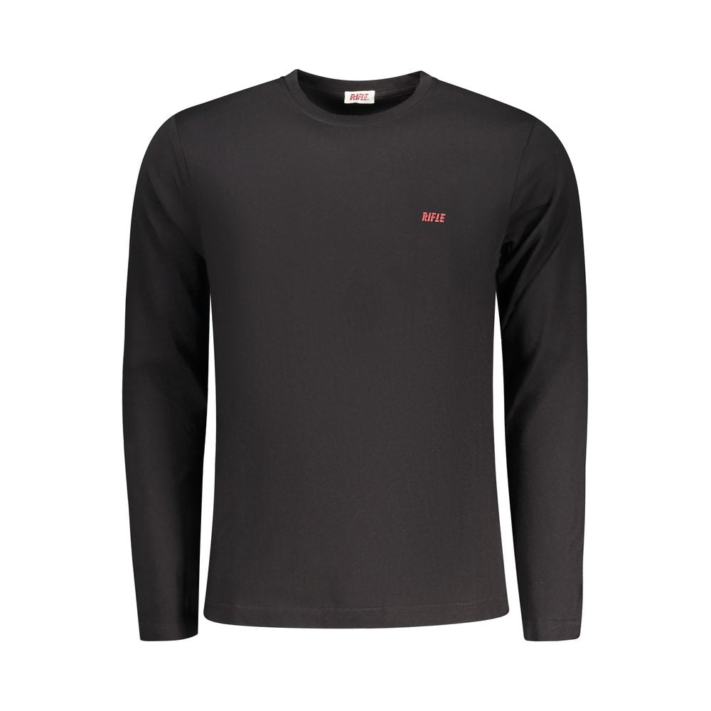Black Cotton Men T-Shirt