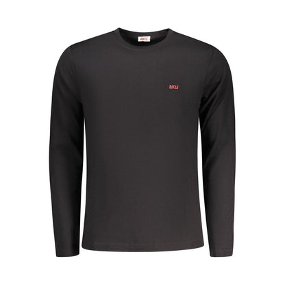 Black Cotton Men T-Shirt